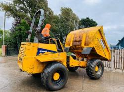THWAITES 9 TON 4WD DUMPER C/W ROLE BAR & PERKINS ENGINE *VIDEO*