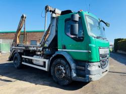 DAF LF220FA RIGID SKIP LORRY*C/W PULL OVER NET*YEAR 2017*VIDEO*