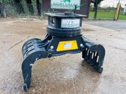 UNUSED MUSTANG GRP150 HYDRAULIC ROTATING SELECTOR GRAB *YEAR 2023* VIDEO *