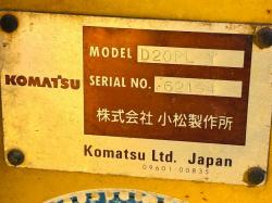 KOMATSU D20PL STRAIGHT BLADE AND TILT*3331 HOURS*VIDEO*