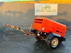 INGERSOL RAND AIR COMPRESSOR*C/W 3 CYLINDER KUBOTA ENGINE*VIDEO*