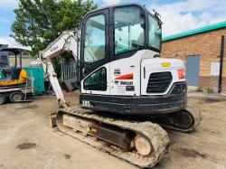 BOBCAT E85 EXCAVATOR*C/W QUICK HITCH*YEAR 2017*SPARES AND REPAIRS*VIDEO*