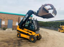 JCB 35D TELETRUK*YEAR 2018*C/W HYDRAULIC MUCK GRAB BUCKET*VIDEO*