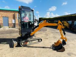 AUGER NM-E18 MINI EXCAVATOR*ONLY 56 HOURS*C/W KUBOTA ENGINE*YEAR 2025*VIDEO*