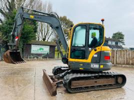 VOLVO ECR88 TRACKED EXCAVATOR C/W BLADE & RUBBER TRACKS 