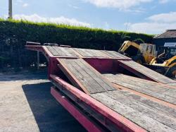 DENNISON DFM 25A FLATBED TRAILER*C/W TUCK AWAY NECK RAMPS*VIDEO*