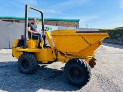 BENFORD 3 TONNE SWIVLE TIP DUMPER*VIDEO*