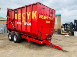 HORN MACHINERY 10 TONNE TIPPING TRAILER*VIDEO*