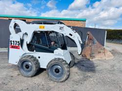 BOBCAT S175 HIGHLIFT SKIDSTEER *C/W 3 IN 1 BUCKET*READING 2621 HOURS*VIDEO*