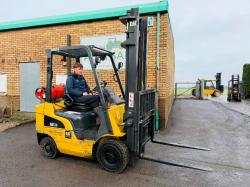 CATERPILLAR GP20NT FORKLIFT*YEAR 2015*C/W PALLET TINES*VIDEO*