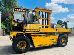 SSP SIDE LOAD DIESEL FORKLIFT C/W 2 X HYDRAULIC SUPPORT LEGS 