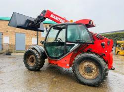 MANITOU MLT 741 TURBO TELEHANDLER*AG SPEC*C/W NEW BUCKET*VIDEO*