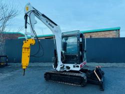 BOBCAT 331 EXCAVATOR*C/W HYDRAULIC HAMMER*404 HOURS*VIDEO*