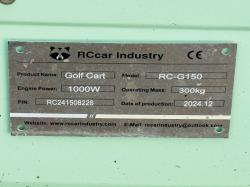 *NEW UNUSED*RACOON RC-G150 ELECTRIC CAR*YEAR 2024*1 OF 2*VIDEO*