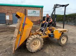 WINGET 2B1500 STRAIGHT TIP DUMPER*C/W ROLL BAR*VIDEO*