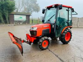 KUBOTA B2530 4WD TRACTOR *YEAR 2011* C/W FRONT LINKAGE & SNOW PLOW *VIDEO*