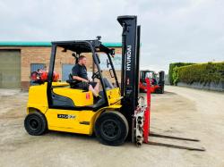 HYUNDAI 35L-7A FORKLIFT*C/W FORK POSITIONER*YEAR 2016*VIDEO*