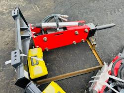 *NEW*2025*RAYTREE RMH680 HYDRAULIC BREAKERS FOR SKIDSTEERS*CHOICE OF 3*VIDEO*