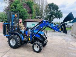 SONALIKA T2A 4WD TRACTOR *ONLY 26 HOURS* C/W LOADER, BUCKET & FLAIL CUTTER *VIDEO*