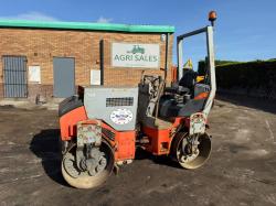 HAMM HD12 DOUBLE DRUM ROLLER *2264 HOURS*C/W ROLL BAR*VIDEO*