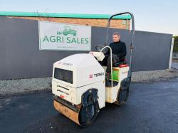 TEREX TV800 DRUM ROLLER*C/W KUBOTA ENGINE*159 HOURS*VIDEO*