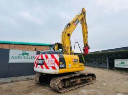 KOMATSU PC130 TRACKED EXCAVATOR*C/W QUICK HITCH*YEAR 2009*VIDEO*