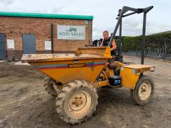 WINGET 2B1500 STRAIGHT TIP DUMPER*C/W ROLL BAR*VIDEO*