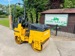BOMAG BW80AD DOUBLE DRUM ROLLER C/W ROLE FRAME *VIDEO*