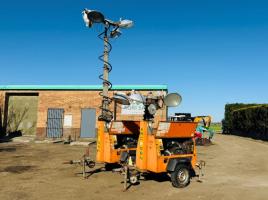 ARC GEN LIGHTING TOWERS*CHOICE OF 2*C/W KUBOTA ENGINE*VIDEO*
