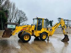 KOMATSU WB70A 4WD PIVOT STEER BACKHOE DIGGER C/W QUICK HITCH *VIDEO*