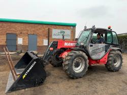 MANITOU MT732 TELEHANDLER*C/W BUCKET AND TINES*VIDEO*
