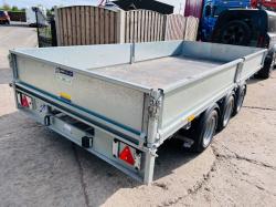 IFOR WILLIAMS TRI-AXLE DROP SIDE TRAILER * YEAR 2022 * C/W LED LIGHTS *VIDEO*