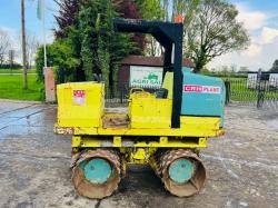 RAMMAX 2900-HF DOUBLE DRUM TRENCH ROLLER C/W KUBOTA ENGINE *VIDEO*