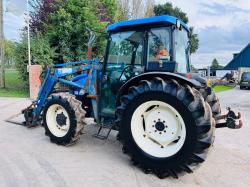 NEW HOLLAND TN75D 4WD TRACTOR *2837 HOURS*C/W LOADER, BUCKET, TINES*VIDEO*