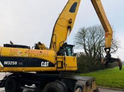 CATERPILLAR M325D HIGH RISE SCRAP HANDLER*C/W ROTATING SCRAP GRAB*VIDEO*