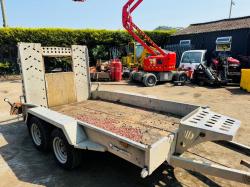 TWIN AXLE INDESPENSION TRAILER*C/W DROP DOWN RAMPS*VIDEO*