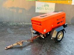 INGERSOL RAND AIR COMPRESSOR*C/W 3 CYLINDER KUBOTA ENGINE*VIDEO*