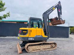 VOLVO EC55DAG RUBBER BLOCK TRACKS EXCAVATOR *YEAR 2020*C/W BUCKET*VIDEO*