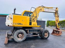 KOMATSU PW130ES 4WD WHEELED EXCAVATOR *C/W BUCKET *VIDEO*