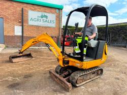 JCB 8014 EXCAVATOR*C/W OFFSET BOOM *SHOWING 1971 HOURS*VIDEO*