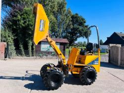 THWAITES 1 TON HIGH TIP DUMPER *YEAR 2019, ONLY 1112 HOURS* C/W ROLE BAR *VIDEO*