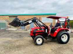 FOTON ESTATE 5500+4 4WD TRACTOR*C/W FRONT LOADER & TINES*176 HOURS*VIDEO*