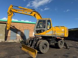 JCB JS160W WHEELED EXCAVATOR*C/W FRONT BLADE*VIDEO*