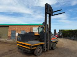 LANSING LINDE S50 SIDE LOADING FORKLIFT*C/W PALLET TINES*VIDEO*