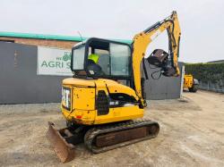 CATERPILLAR 302.5C EXCAVATOR*C/W LOG GRAB*YEAR 2008*VIDEO*