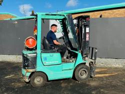 MITSUBISHI CASCADE SIDESHIFT FORKLIFT*C/W PALLET TINES*VIDEO*