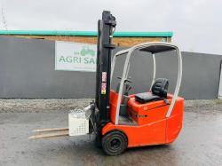 BT C3E150R ELECTRIC FORKLIFT*C/W PALLET TINES*NEEDS CHARGING*VIDEO*