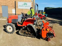 KUBOTA KB18 HALF TRACK COMPACT TRACTOR*C/W ROTOVATOR*VIDEO*