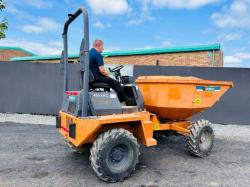 AUSA 400 AHG 4 TONNE SWIVLE TIP DUMPER *C/W ROLL BAR*VIDEO*