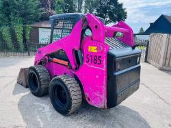 BOBCAT S185 4WD SKIDSTEER *YEAR 2009 HIGH LIFT* C/W BUCKET *VIDEO*